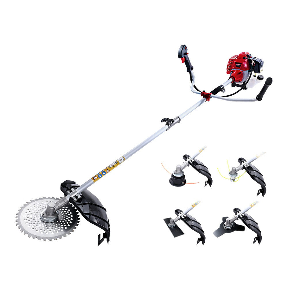 Giantz Pole Chainsaw Petrol Hedge Trimmer Tree Pruner 5 In 1 PCAW-65CC-BH-5IN1