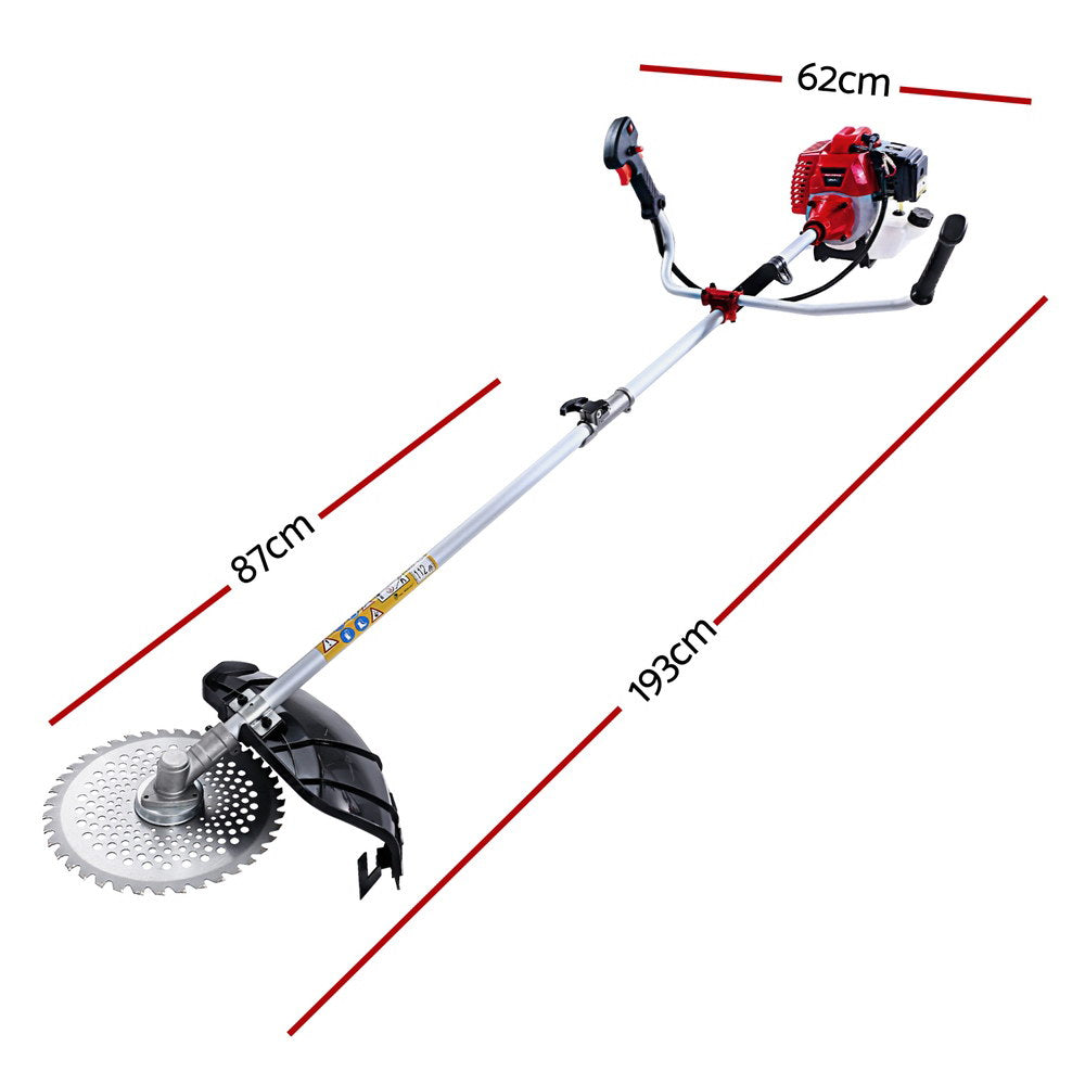 Giantz Pole Chainsaw Petrol Hedge Trimmer Tree Pruner 5 In 1 PCAW-65CC-BH-5IN1
