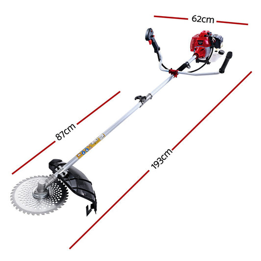 Giantz Pole Chainsaw Petrol Hedge Trimmer Tree Pruner 5 In 1 PCAW-65CC-BH-5IN1