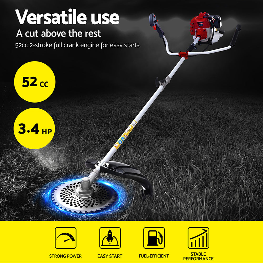 Giantz Pole Chainsaw Petrol Hedge Trimmer Tree Pruner 5 In 1 PCAW-65CC-BH-5IN1