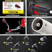 Giantz Pole Chainsaw Petrol Hedge Trimmer Tree Pruner 5 In 1 PCAW-65CC-BH-5IN1