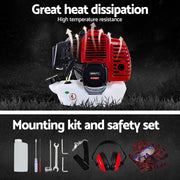 Giantz Pole Chainsaw Petrol Hedge Trimmer Tree Pruner 5 In 1 PCAW-65CC-BH-5IN1