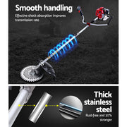 Giantz 2 Stroke Pole Chainsaw Petrol Hedge Trimmer Tree Pruner 7 In 1 PCAW-65CC-BH-GSAW
