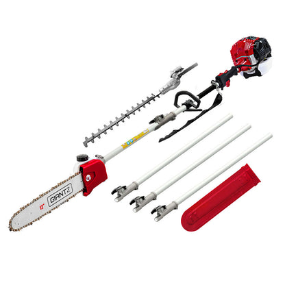 Giantz Pole Chainsaw Petrol 2 Stroke Tree Pruner Long Reach Saw 12 Inch Bar PCAW-SIF-65CC-TM