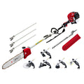 Giantz Pole Chainsaw 2 Stroke Petrol Hedge Trimmer Tree Pruner 7 In 1 PCAW-SIF-OG-TM