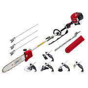 Giantz Pole Chainsaw 2 Stroke Petrol Hedge Trimmer Tree Pruner 7 In 1 PCAW-SIF-OG-TM