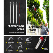Giantz Pole Chainsaw 2 Stroke Petrol Hedge Trimmer Tree Pruner 7 In 1 PCAW-SIF-OG-TM