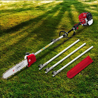 Giantz Pole Chainsaw Petrol 2 Stroke Tree Pruner Long Reach Saw 12 Inch Bar PCAW-SXFV-RD
