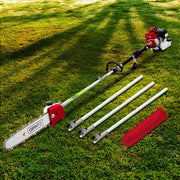 Giantz Pole Chainsaw 2 Stroke Petrol Tree Pruner Long Reach Saw 12 Inch Bar PCAW-SXTO-RD