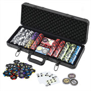 Poker Chip Set 500PC 14g Chips Casino Gambling Party Game Dice Cards PCS-RCO-500-14G