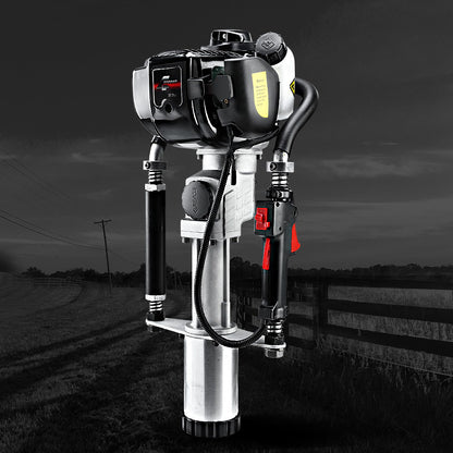 Giantz Petrol Post Driver 38CC 4-Stroke Rammer Pile Star Picket Fence Hole Black PD-FF-4S-OR