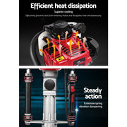 Giantz Petrol Post Driver 38CC 4-Stroke Rammer Pile Star Picket Fence Hole Drive Red PD-TE-4S-RD