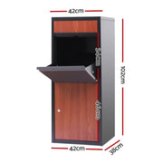 Gardeon Parcel Letterbox Drop Box Package Black PDB-L-102-WAL
