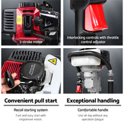 Giantz Petrol Post Driver 2-Stroke 32.7CC Rammer Pile Star Picket Fence Hole Red PDRIVER-FORT-2S-OR