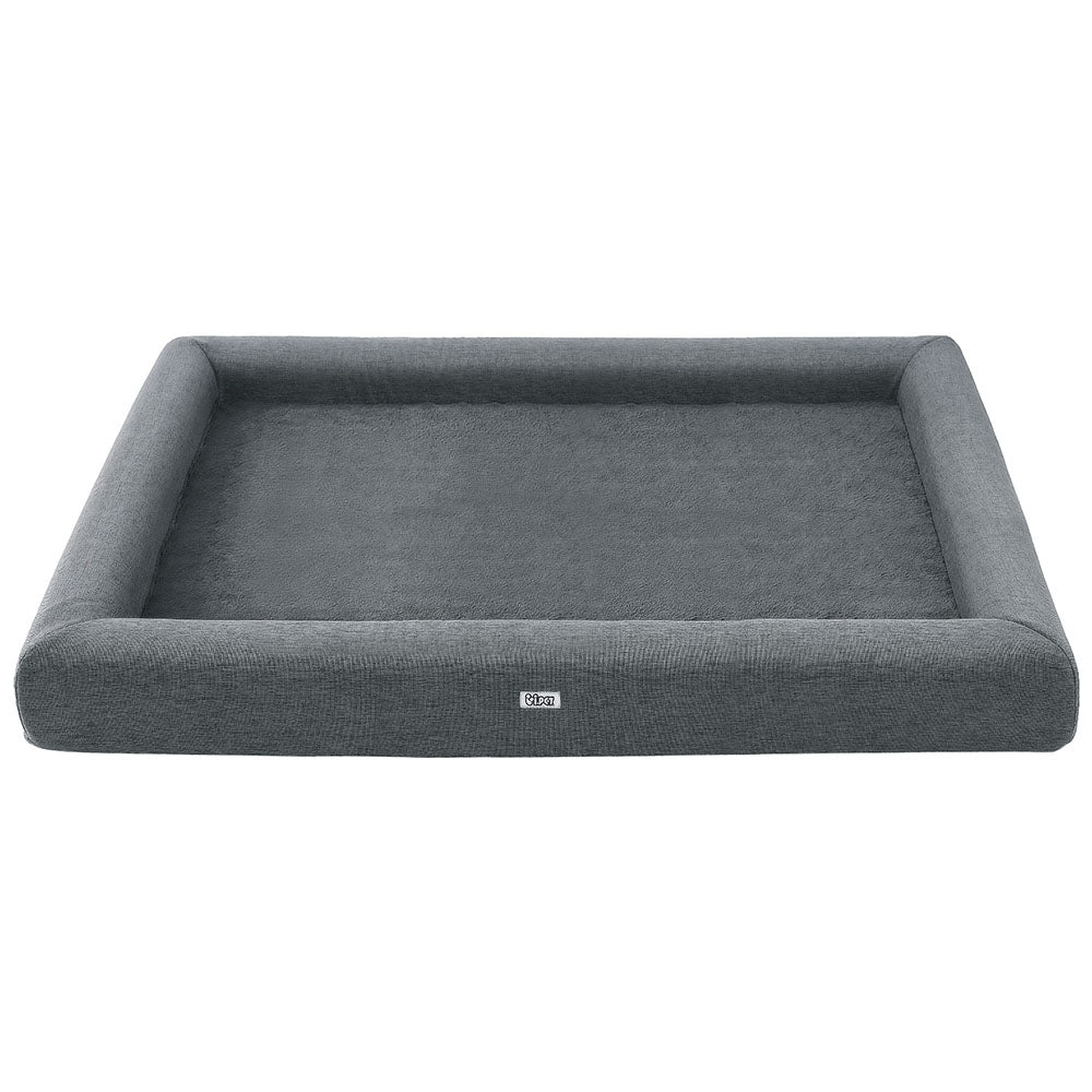 i.Pet Pet Bed Dog Cat Extra Large Calming Soft Sofa Cushion Egg Crate Washable Grey PET-BED-CUSHION-L115-GR