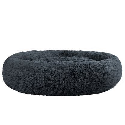 i.Pet Pet Bed Dog Cat 110cm Calming Extra Large Soft Plush Dark Grey PET-BED-D110-DKGR