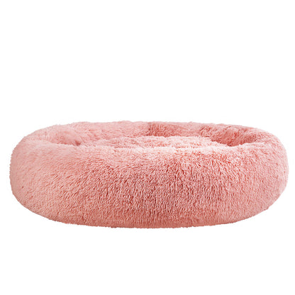 i.Pet Pet Bed Dog Cat 110cm Calming Extra Large Soft Plush Pink PET-BED-D110-PK