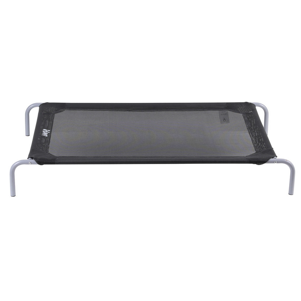 i.Pet Pet Dog Bed Elevated Trampoline Durable Raised Heavy Duty Large Dogs 90x137cm Black PET-BED-ET-XXL137-BK