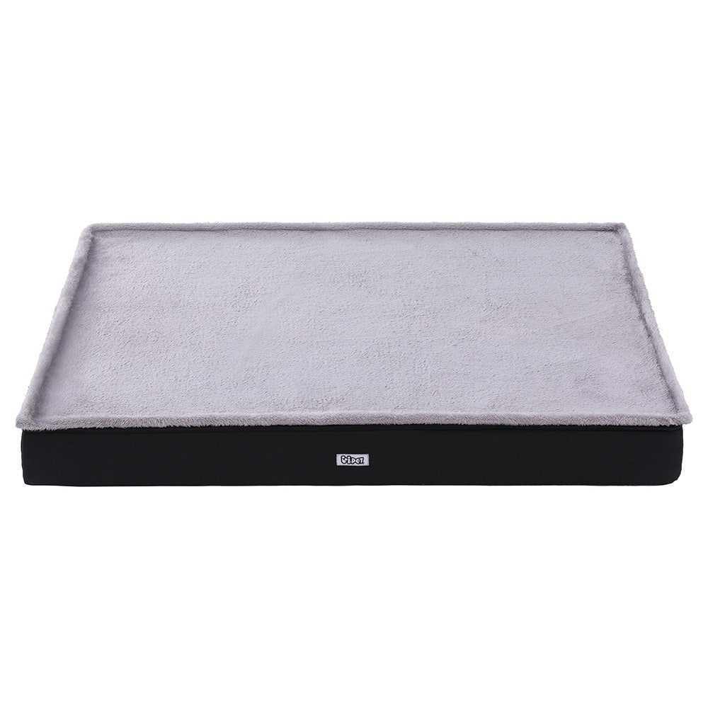 i.Pet Pet Bed Dog Cat Large Calming Soft Sofa Foam Cushion Washable Cover Grey PET-BED-FLAT-L105-GR