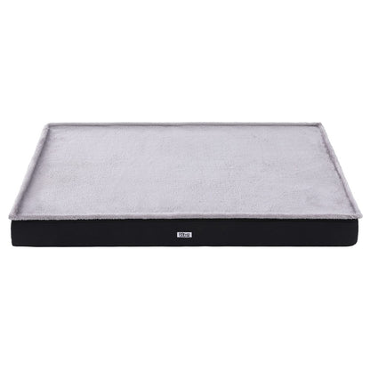 i.Pet Pet Bed Dog Cat Extra Large Calming Soft Sofa Foam Cushion Washable Cover Grey PET-BED-FLAT-XL120-GR
