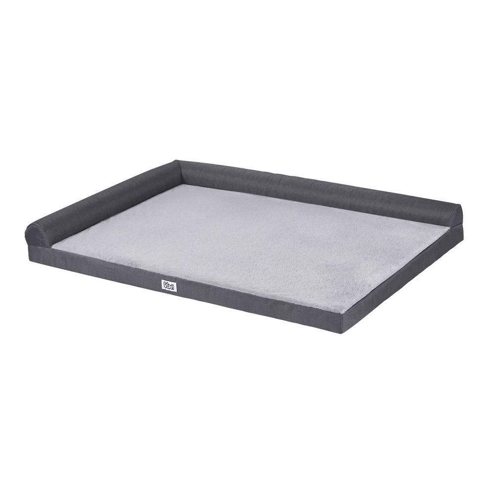 i.Pet Pet Bed Plush Soft Cushion Egg Crate Large Sofa Platform Removable Washable PET-BED-H12-L105-GR