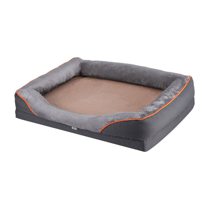 i.Pet Pet Bed Orthopedic Washable Dog Bed Plush Fleece Sofa Cushion Mat PET-BED-H30-XL120-GR