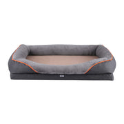 i.Pet Pet Bed Orthopedic Washable Dog Bed Plush Fleece Sofa Cushion Mat PET-BED-H30-XL120-GR