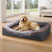 i.Pet Pet Bed Orthopedic Washable Dog Bed Plush Fleece Sofa Cushion Mat PET-BED-H30-XL120-GR