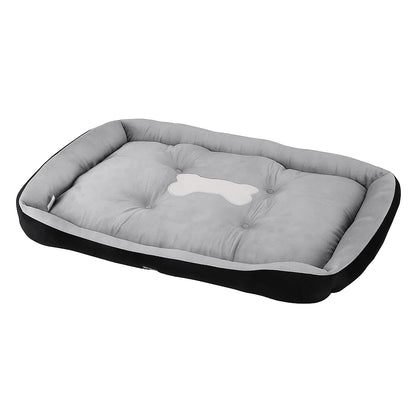 i.Pet Pet Bed Dog Bed Soft PP Cotton Mat Sleeping Comfy Cushion Washable Extra Large PET-BED-XL120-BKGR