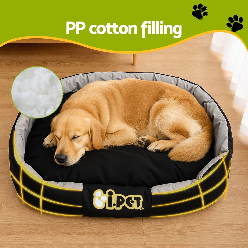 i.Pet Dog Bed XXL Large Jumbo Pet Calming Soft Sofa Cushion Mat Washable 130x90x26cm PET-BED-XXL130-BK