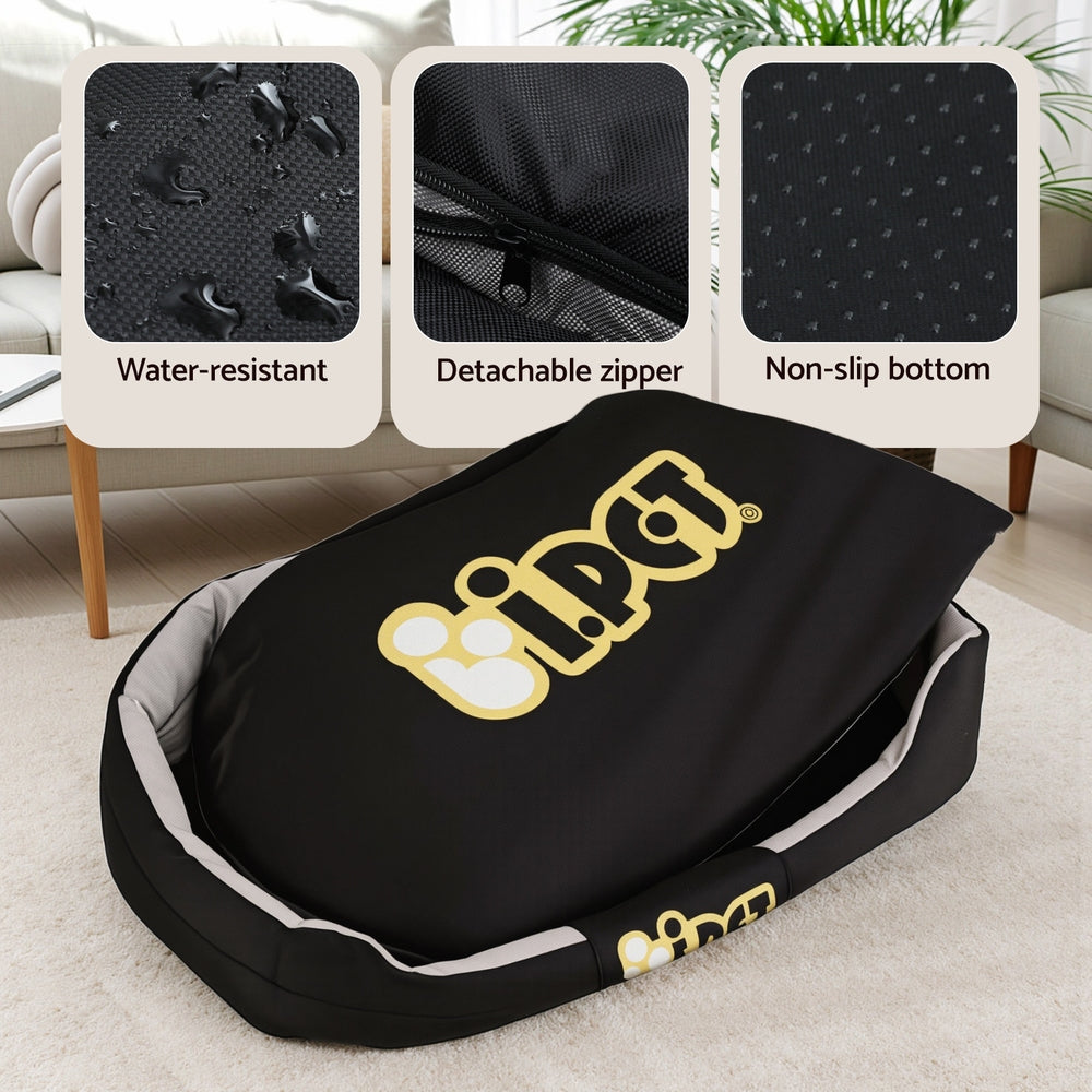 i.Pet Dog Bed XXL Large Jumbo Pet Calming Soft Sofa Cushion Mat Washable 130x90x26cm PET-BED-XXL130-BK