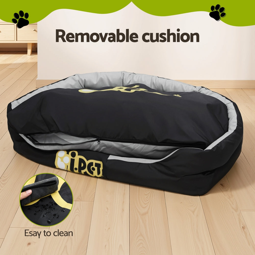 i.Pet Dog Bed XXL Large Jumbo Pet Calming Soft Sofa Cushion Mat Washable 130x90x26cm PET-BED-XXL130-BK