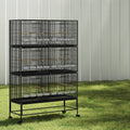 i.Pet Bird Cage 175cm Large Aviary PET-BIRDCAGE-6CAGE-BK
