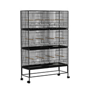 i.Pet Bird Cage 175cm Large Aviary PET-BIRDCAGE-6CAGE-BK