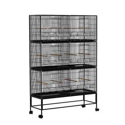 i.Pet Bird Cage 175cm Large Aviary PET-BIRDCAGE-6CAGE-BK