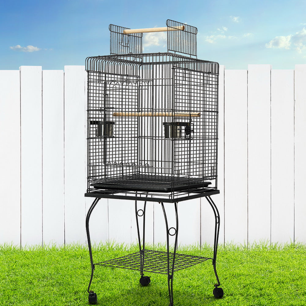 i.Pet Bird Cage 145cm Large Aviary PET-BIRDCAGE-A102-BK
