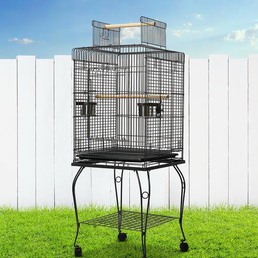 i.Pet Bird Cage 145cm Large Aviary PET-BIRDCAGE-A102-BK