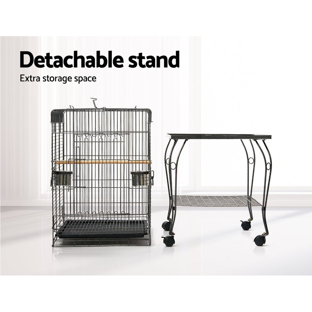 i.Pet Bird Cage 145cm Large Aviary PET-BIRDCAGE-A102-BK