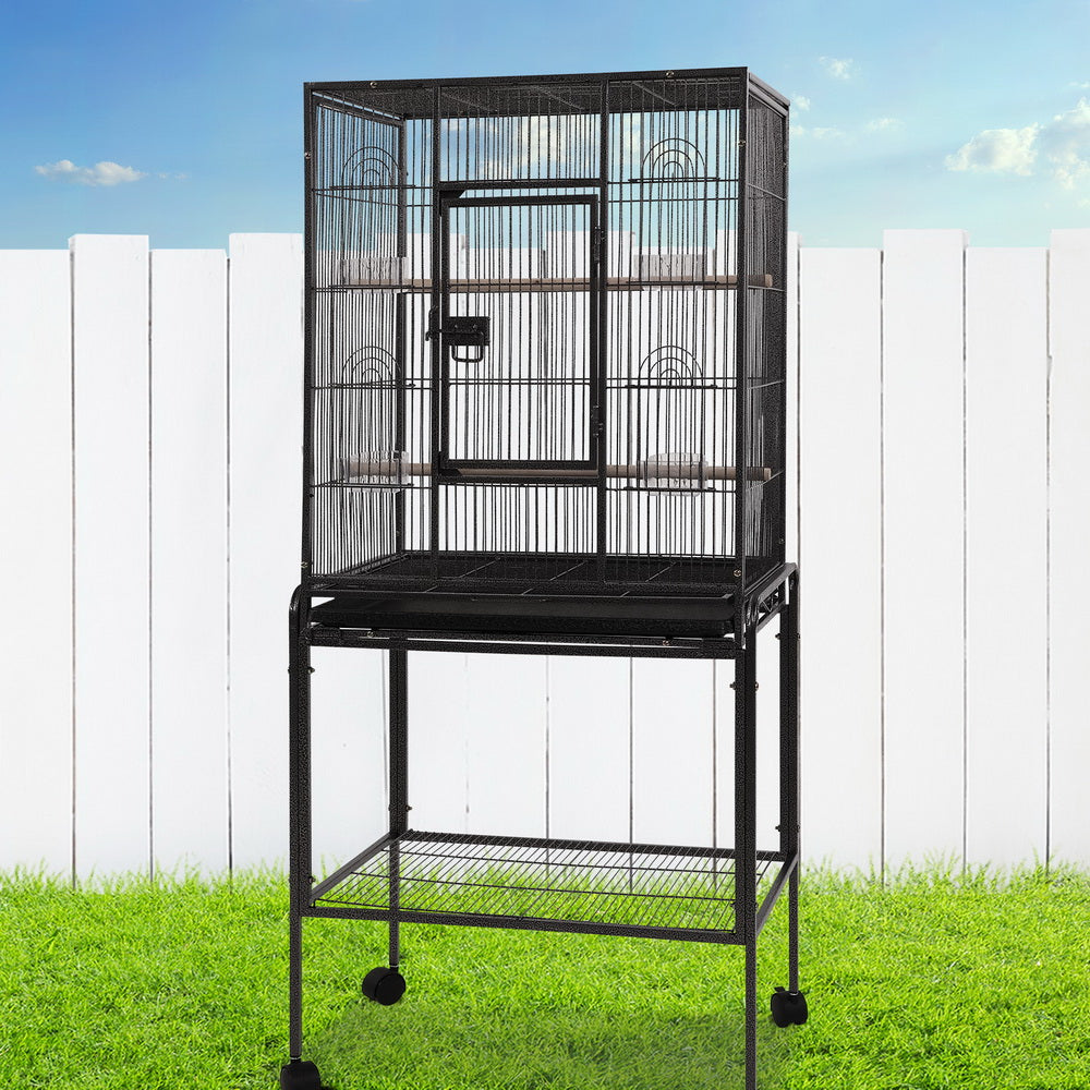 i.Pet Bird Cage 144cm Large Aviary PET-BIRDCAGE-B030-BK