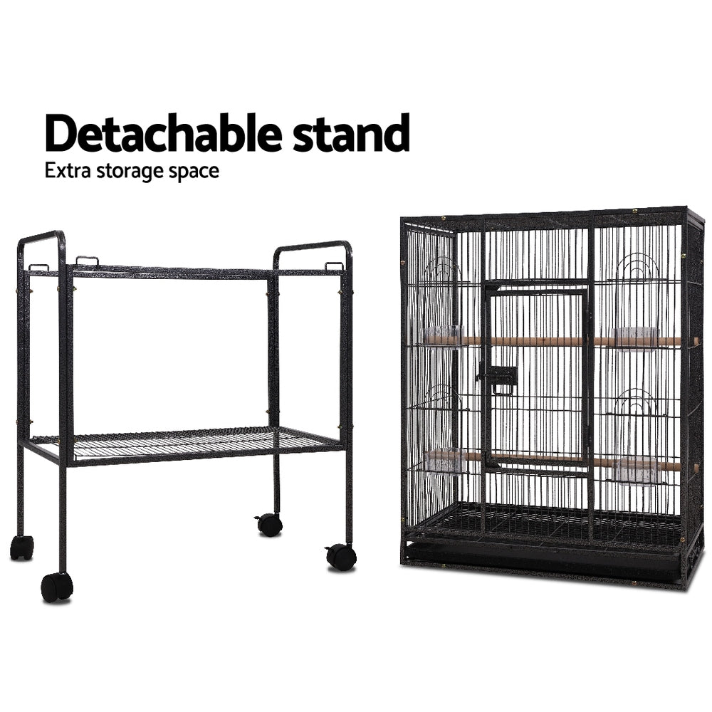 i.Pet Bird Cage 144cm Large Aviary PET-BIRDCAGE-B030-BK