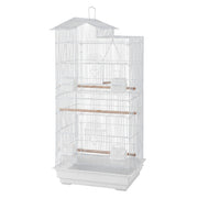 i.Pet 100cm Bird Cage Aviary Parrot Budgie White