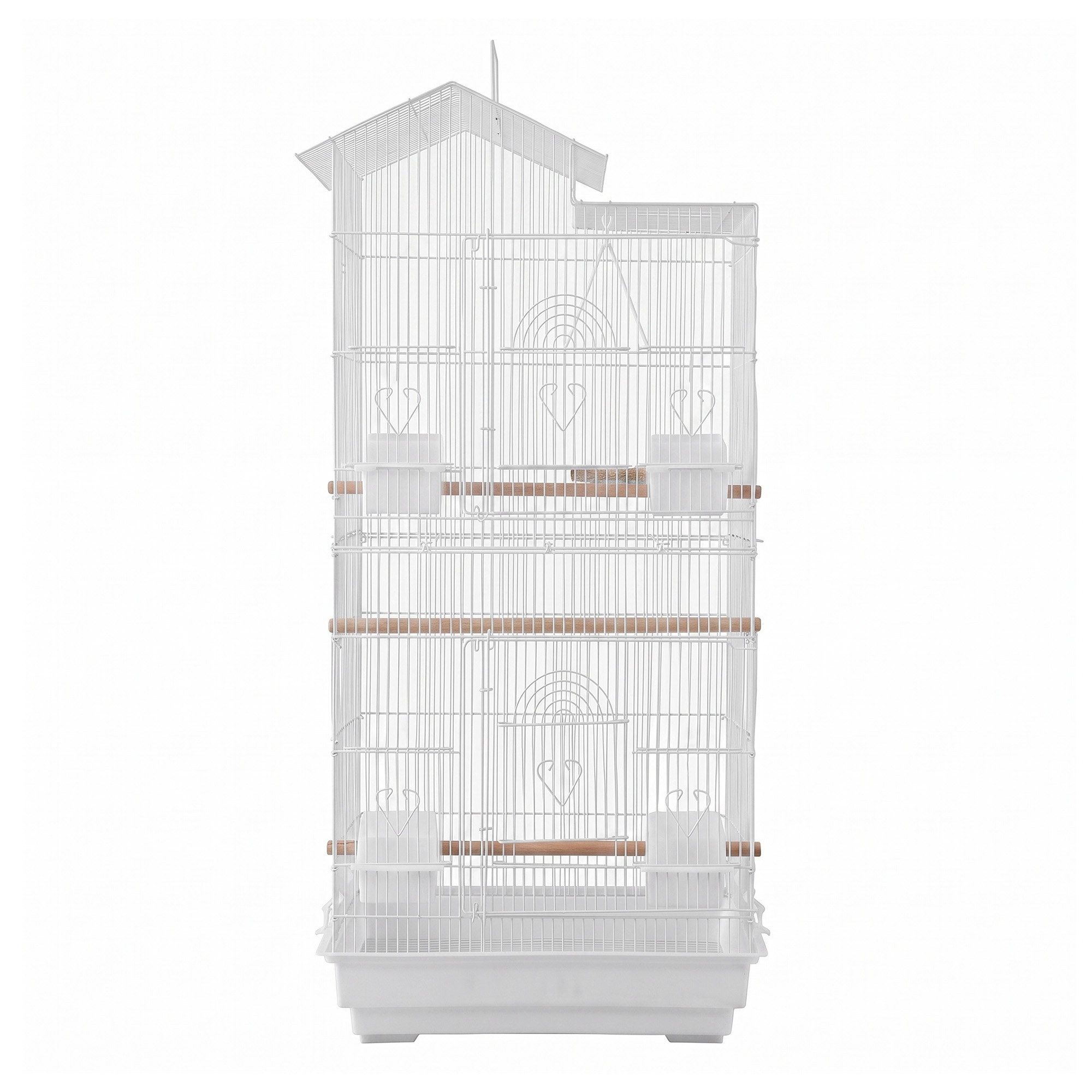i.Pet 100cm Bird Cage Aviary Parrot Budgie White