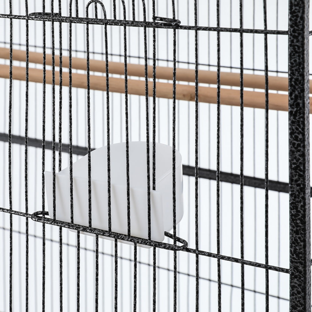 i.Pet Bird Cage Large Cages 160cm Parrot Aviary Stand-Alone Budgie Wheels Castor PET-BIRDCAGE-H160-BK