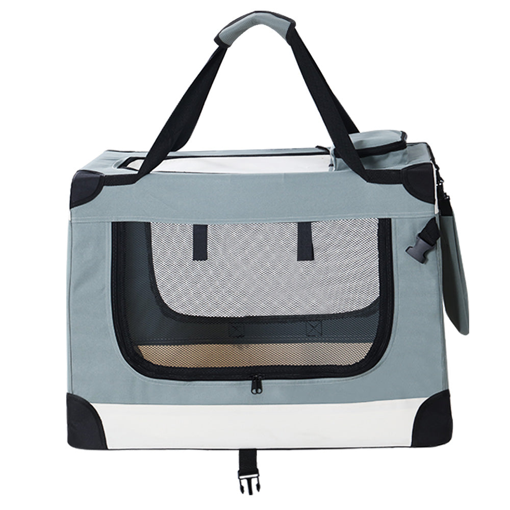 i.Pet Pet Carrier Soft Crate Dog Cat Travel 90x61CM Portable Foldable Car 2XL PET-CARRIER-2XL-BL