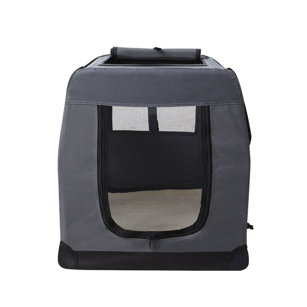 i.Pet Pet Carrier Soft Crate Dog Cat Travel 121x80CM Portable Foldable Car 4XL PET-CARRIER-4XL-GR