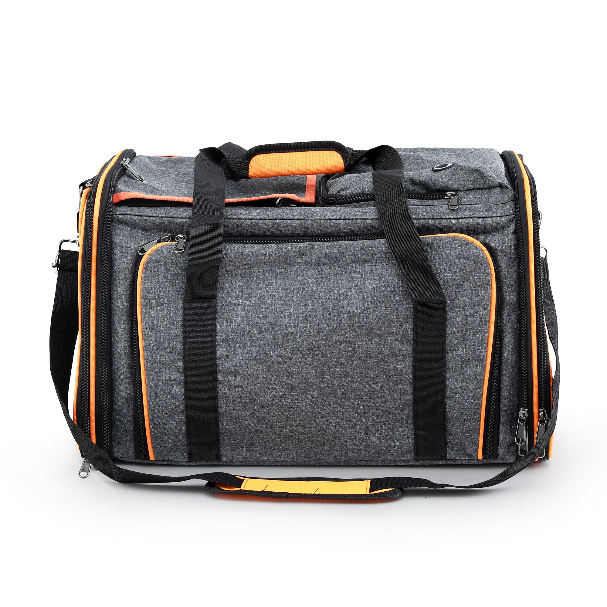 i.Pet Pet Carrier Bag Foldable Expandable Dog Cat Travel Cage Portable Car Kennel PET-CARRIER-ET48X30-OR