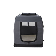 i.Pet Pet Carrier Soft Crate Dog Cat Travel 60x42CM Portable Foldable Car M PET-CARRIER-M-GR