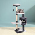 i.Pet Cat Tree 112cm Tower Scratching Post Scratcher Wood Condo House Furniture PET-CAT-14711-GR