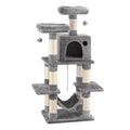 i.Pet Cat Tree 145cm Tower Scratching Post Trees Scratcher Condo House Light Grey PET-CAT-706FSB-LTGR