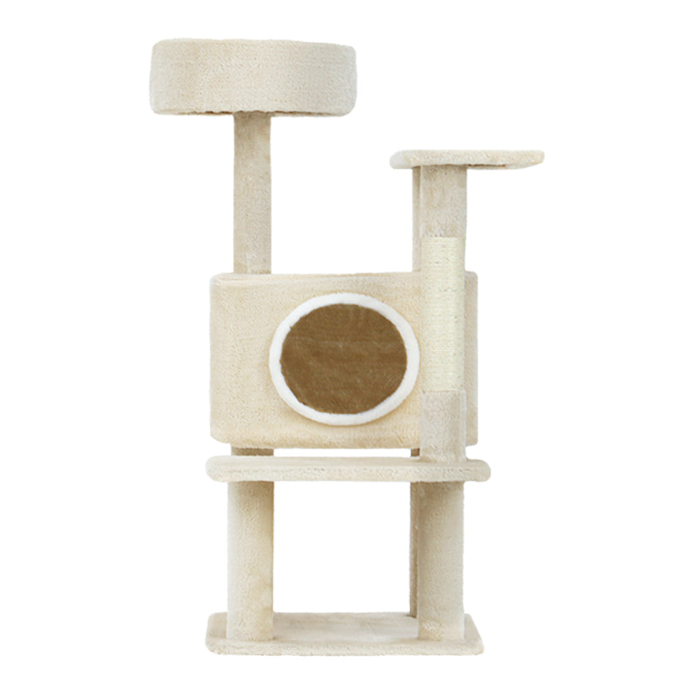 i.Pet Cat Tree 90cm Scratching Post Tower Scratcher Wood Condo House Bed Trees PET-CAT-APS014-BE